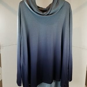 Avenue Blouse with Fade light gray to dark blue
